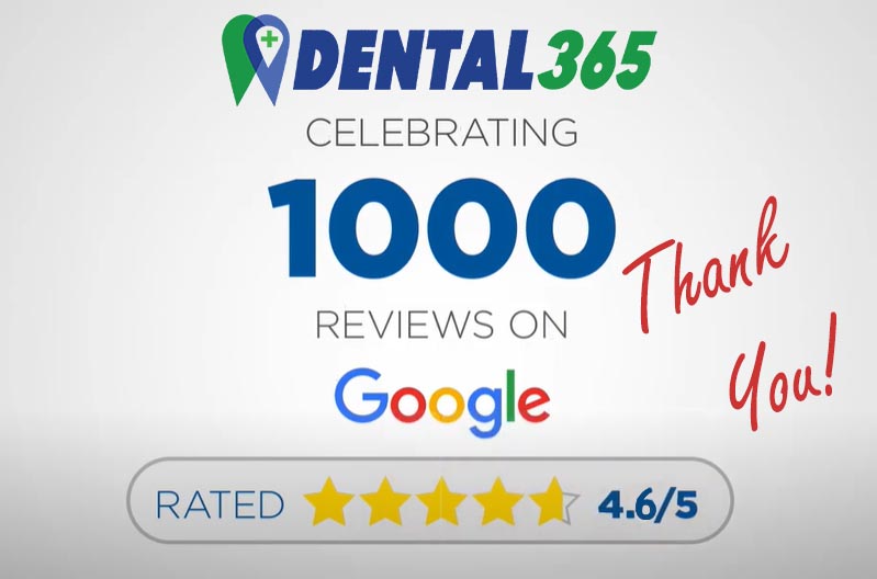 Mijlpaal van 1000 Google reviews voor Dental 365 Amsterdam, - CELEBRATING 1000 Google Reviews DENTAL365 AMSTERDAM